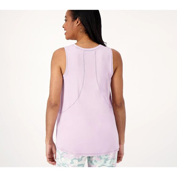 Zuda Z Refresh Aloe Infused Tank Top Lavendar Mist Womens Size 1X Rayon Blend - Picture 2 of 7